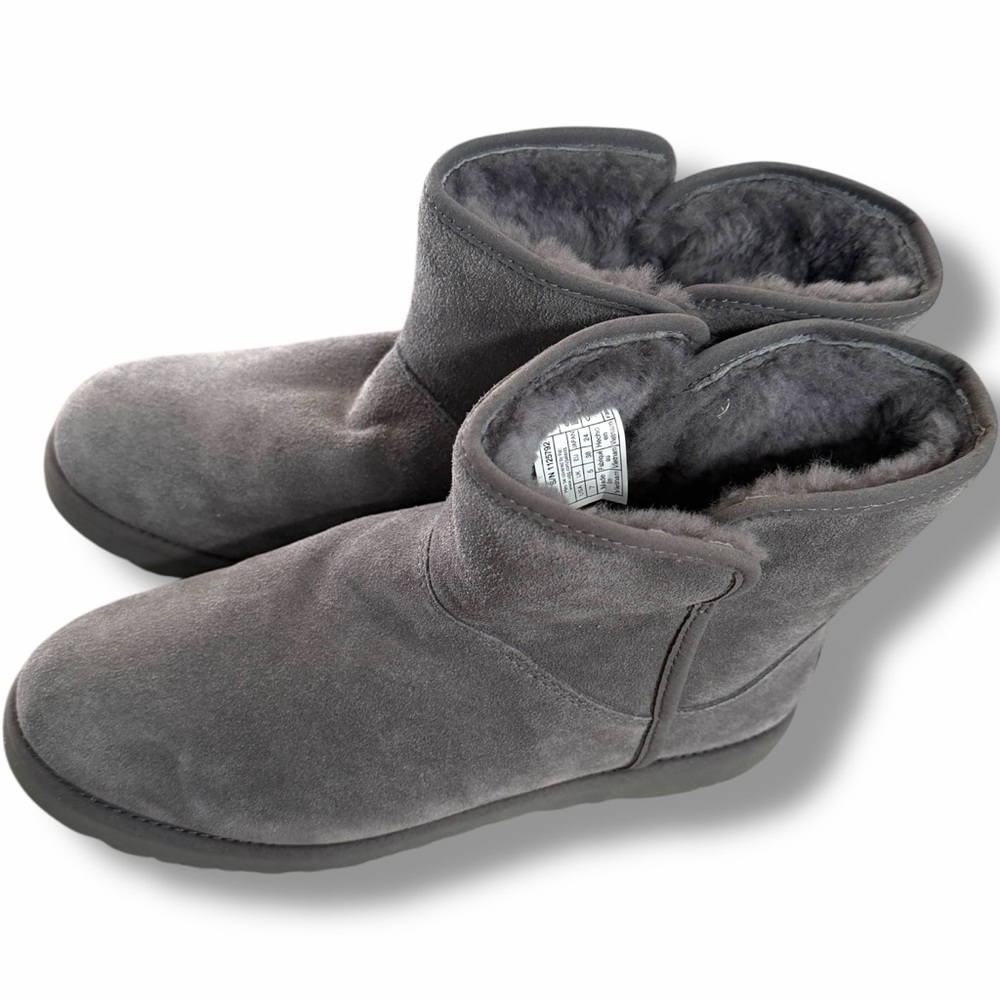 Ugg Cory II Genuine Shearling Lined Suede Boots Booties Charcoal Gray size 7 - Picture 8 of 12